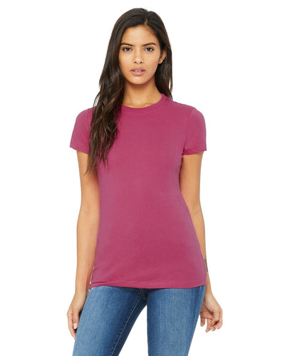 bella + canvas ladies the favorite t-shirt 6004 berry