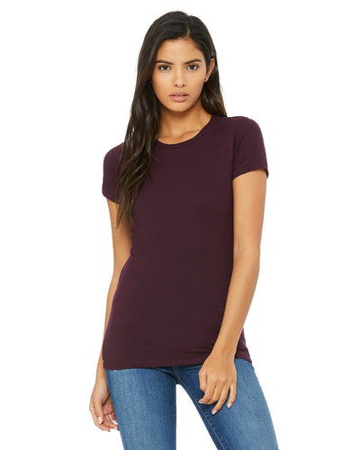 bella + canvas ladies the favorite t-shirt 6004 plum