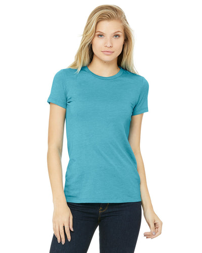 bella + canvas ladies the favorite t-shirt 6004 heather aqua