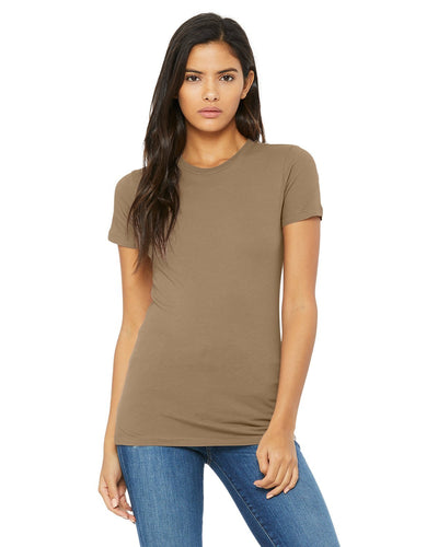 bella + canvas ladies the favorite t-shirt 6004 pebble brown