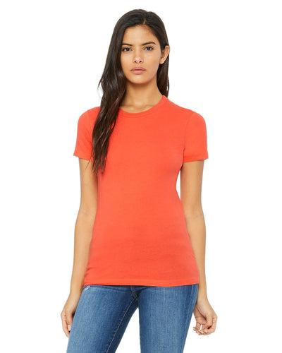 bella + canvas ladies the favorite t-shirt 6004 coral