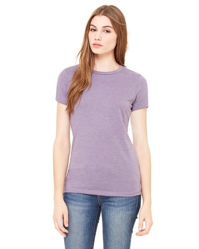 bella + canvas ladies the favorite t-shirt 6004 heather purple