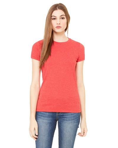 bella + canvas ladies the favorite t-shirt 6004 heather red