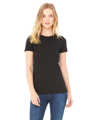 bella + canvas ladies the favorite t-shirt 6004 solid blk blend