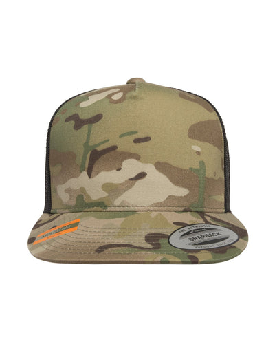 Yupoong Classics Adult 5-Panel Multicam Trucker Cap Multicam