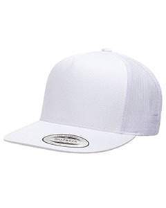 Yupoong Adult 5 -Panel Classic Trucker Cap 6006 WHITE