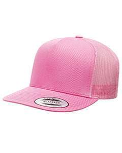 Yupoong Adult 5 -Panel Classic Trucker Cap 6006 PINK
