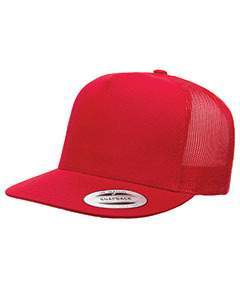 Yupoong Adult 5 -Panel Classic Trucker Cap 6006 RED