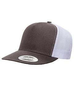 Yupoong Adult 5 -Panel Classic Trucker Cap 6006 CHARCOAL/ WHITE