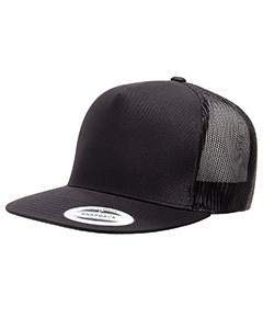 Yupoong Adult 5 -Panel Classic Trucker Cap 6006 BLACK