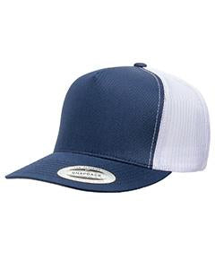 yupoong adult 5 6006 navy white