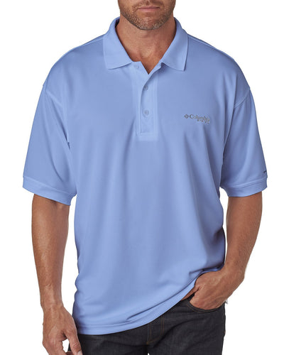 Columbia Whitecap Blue 6016 polo shirts with logo embroidery