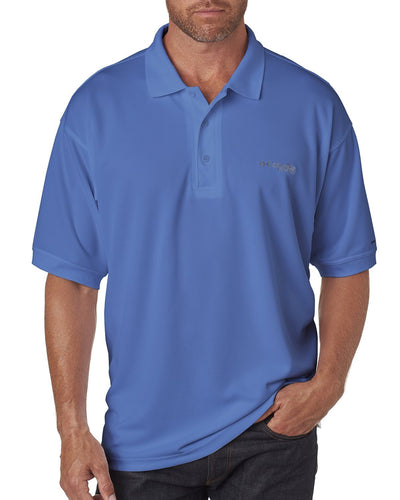 Columbia Vivid Blue 6016 polo shirts with logo embroidery