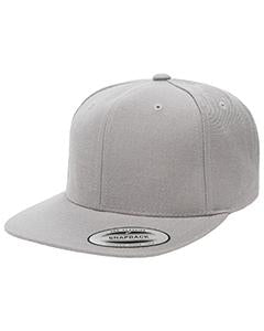 Yupoong Adult 6-Panel Structured Flat Visor Classic Snapback 6089 SILVER