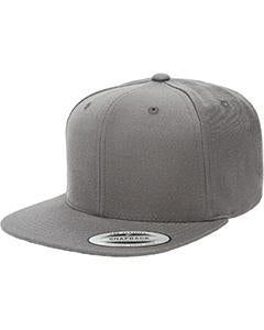 Yupoong Adult 6-Panel Structured Flat Visor Classic Snapback 6089 DARK GREY