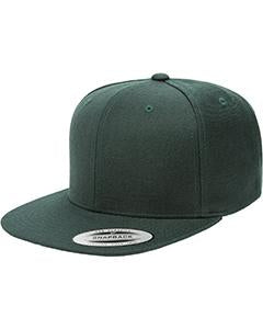Yupoong Adult 6-Panel Structured Flat Visor Classic Snapback 6089 SPRUCE