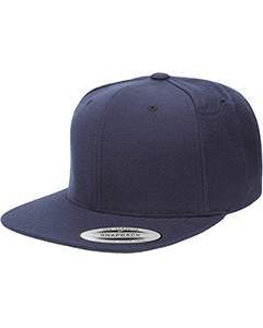 Yupoong Adult 6-Panel Structured Flat Visor Classic Snapback 6089 NAVY