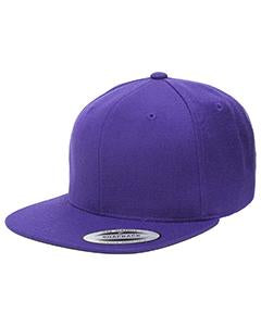 Yupoong Adult 6-Panel Structured Flat Visor Classic Snapback 6089 PURPLE