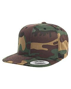 Yupoong Adult 6-Panel Structured Flat Visor Classic Snapback 6089 CAMO