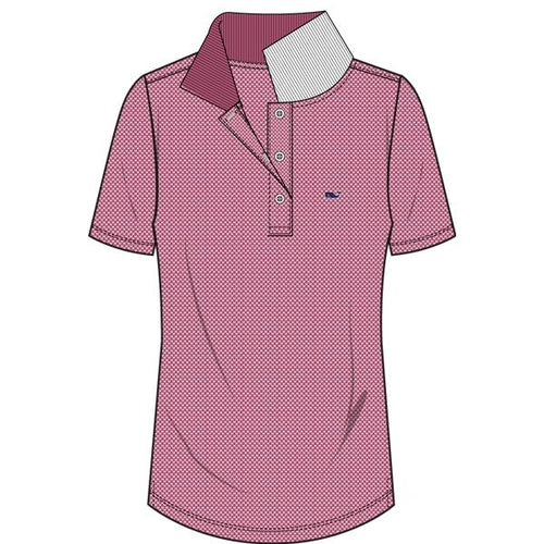 Vineyard Vines Women's Short Sleeve Pique Polo 2K1066 Rhododendron