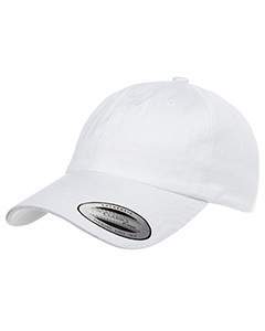 Yupoong Adult Low-Profile Cotton Twill Dad Cap 6245CM WHITE