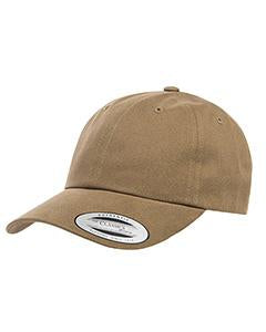 Yupoong Adult Peached Cotton Twill Dad Cap 6245PT LIGHT LODEN