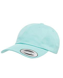 Yupoong Adult Peached Cotton Twill Dad Cap 6245PT DIAMOND BLUE