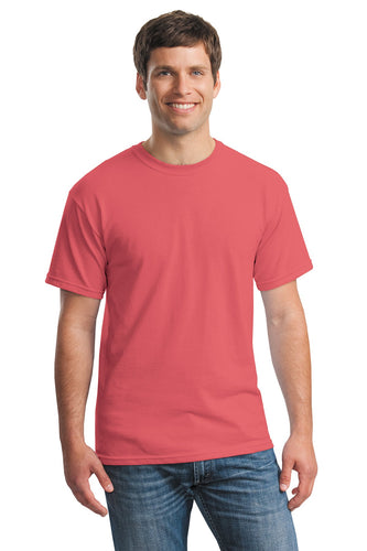 gildan heavy cotton t shirt 5000 coral silk