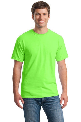 gildan heavy cotton t shirt 5000 neon green