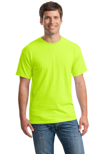 gildan heavy cotton t shirt 5000 safety green