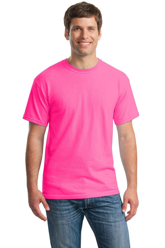 gildan heavy cotton t shirt 5000 safety pink