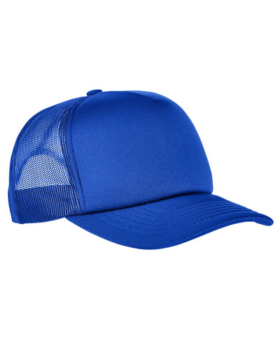 Yupoong Adult Classics Curved Visor Foam Trucker Cap Royal