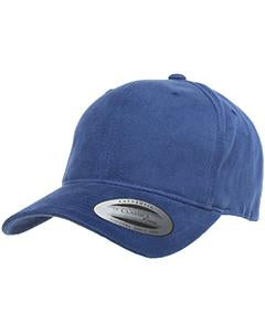 Yupoong Adult Brushed Cotton Twill Mid-Profile Cap 6363V ROYAL