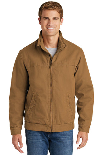 CornerStone Duck Brown CSJ40 jacket company logo