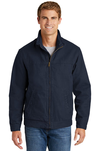CornerStone Navy CSJ40 jacket company logo