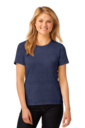 anvil ladies combed ring spun cotton t shirt 880 heather blue