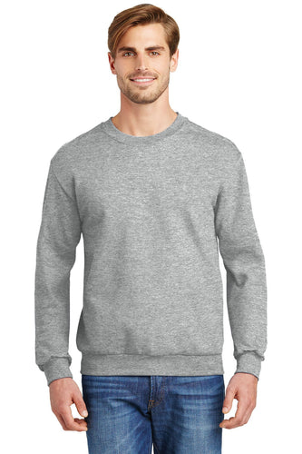 anvil crewneck sweatshirt 71000 heather grey, custom embroidered sweatshirts