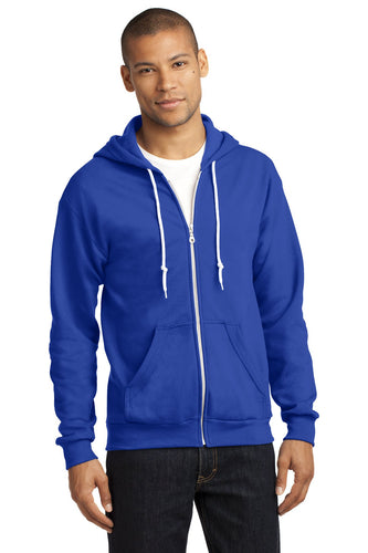 anvil full zip hooded sweatshirt 71600 royal blue, custom embroidered sweatshirts