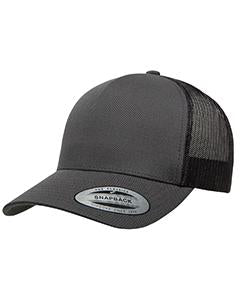 Yupoong Adult 5-Panel Retro Trucker Cap 6506 CHARCOAL