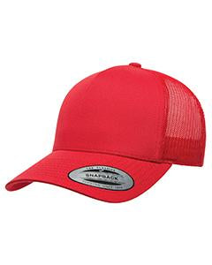 Yupoong Adult 5-Panel Retro Trucker Cap 6506 RED
