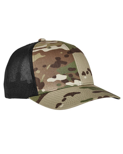 Yupoong Adult Flexfit Multicam Trucker Mesh Cap Multicam