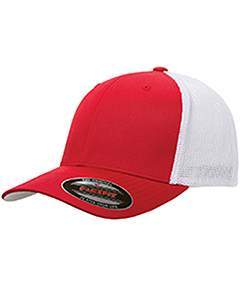 flexfit_6511_red/ white_company_logo_headwear