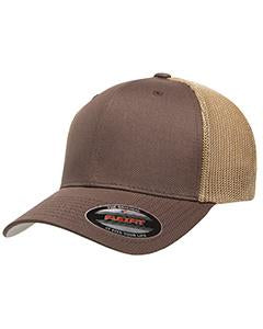 flexfit_6511_brown/ khaki_company_logo_headwear