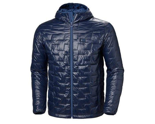 helly hansen lifaloft hooded insulator jacket 65604 navy, business logo jackets