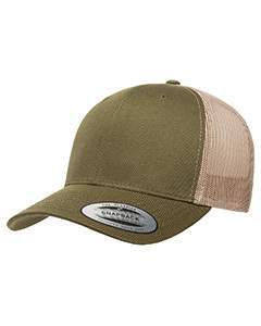 Yupoong Adult Retro Trucker Cap 6606 MOSS/ KHAKI