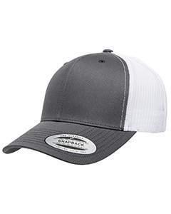 Yupoong Adult Retro Trucker Cap 6606 CHARCOAL/ WHITE