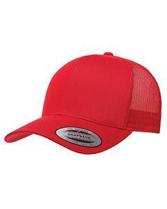 Yupoong Adult Retro Trucker Cap 6606 RED