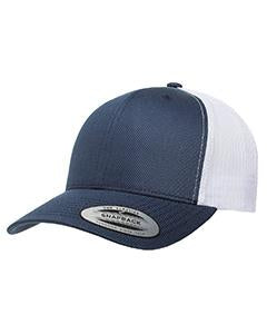 Yupoong Adult Retro Trucker Cap 6606 NAVY/WHITE
