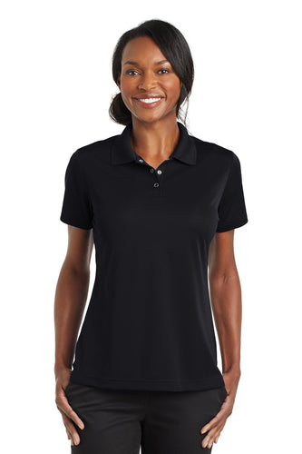 CornerStone Black CS422 polo shirts with logo embroidery
