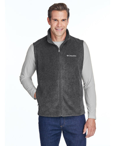 Columbia Charcoal Hthr 6747 embroidered jackets for business